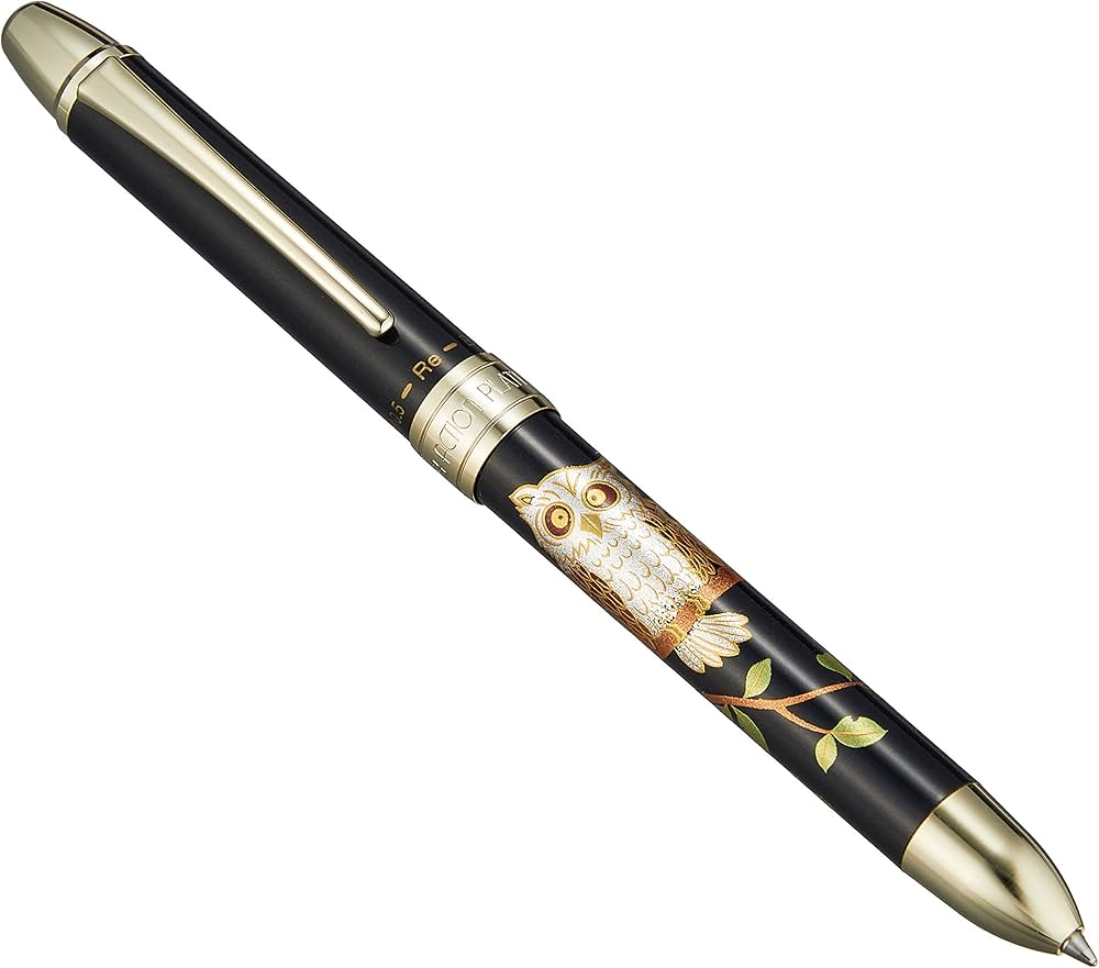 USED】PLATINUM プラチナ万年筆 「鶴と富士山」 近代蒔絵 昇峰 近代