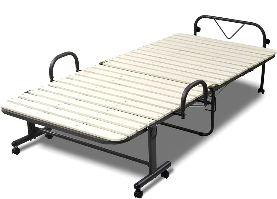 Amazon｜山善(YAMAZEN) 折りたたみベッド (すのこ) シングル 高床