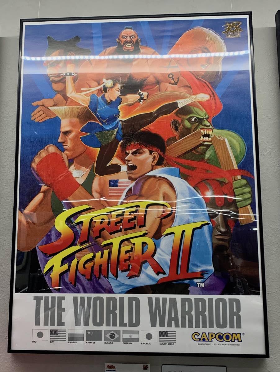 スーパーストリートファイターⅡX 35周年 B2 復刻版ポスター スーパー