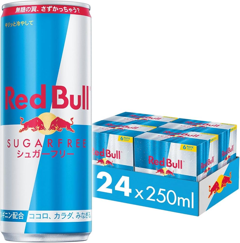Amazon.co.jp: レッドブル エナジードリンク シュガーフリー 250ml×72