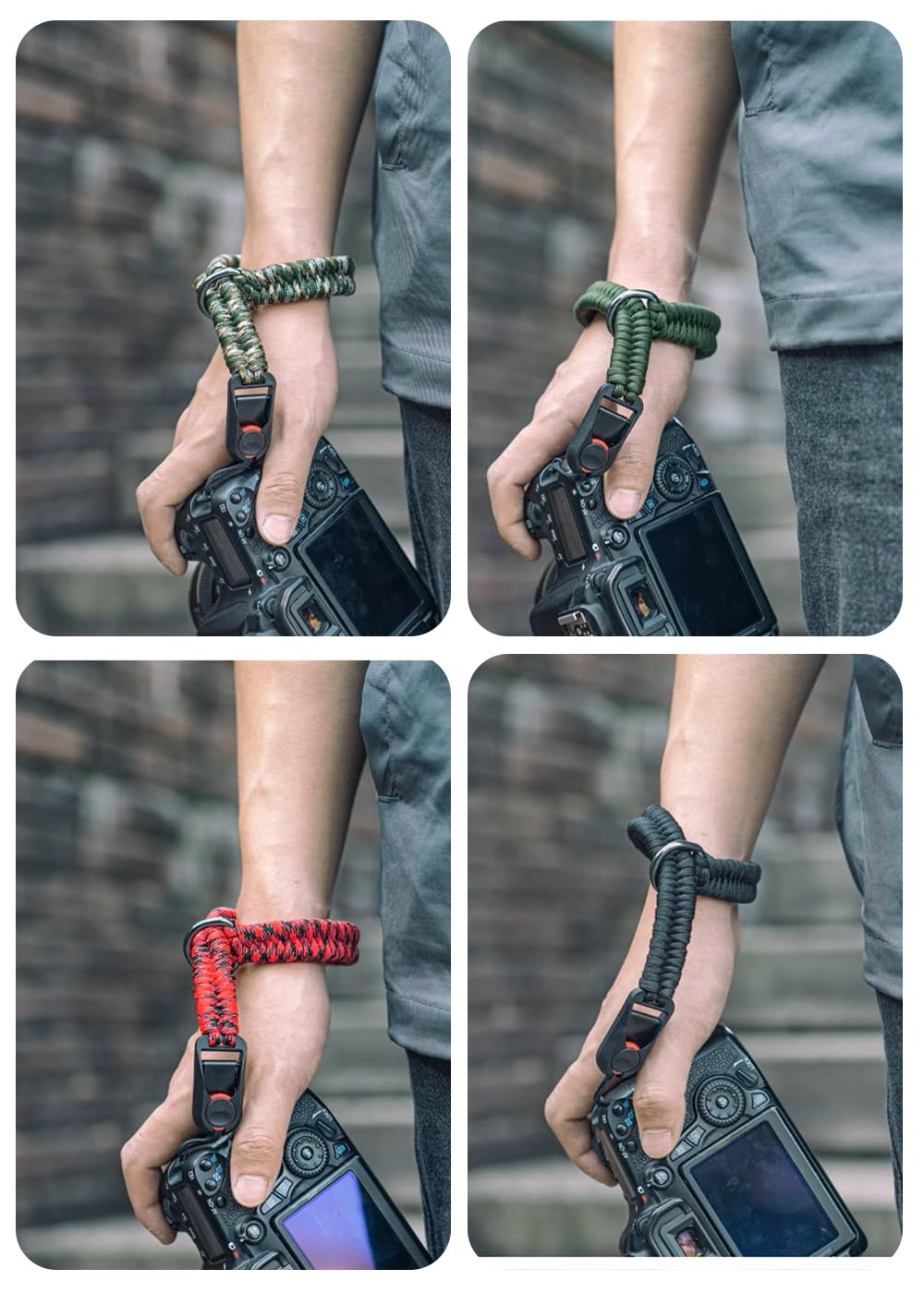 Amazon.co.jp: [ZXZone] カメラストラップ パラコード編みハンド