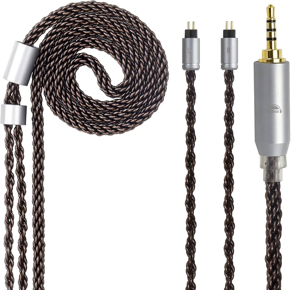 Amazon.com: okcsc 0.78 2 PIN Replacement Upgrade IEM Cable for KZ