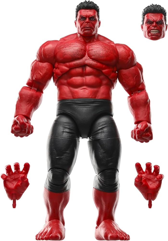 Amazon.com: Marvel Legends Series Red Hulk, Captain America: Brave