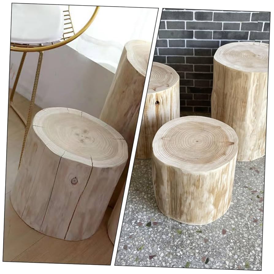 Log Primitive Tripod Stool檜・丸太・サイドテーブル Log Primitive