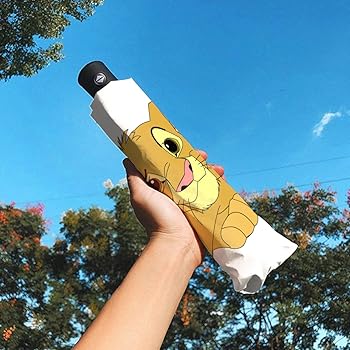 Amazon | ライオン・キング 傘 折りたたみ傘 ワンタッチ自動開閉