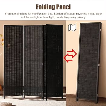 Amazon｜パーテーション 衝立 部屋 仕切り 間仕切り 4枚の屏風部屋