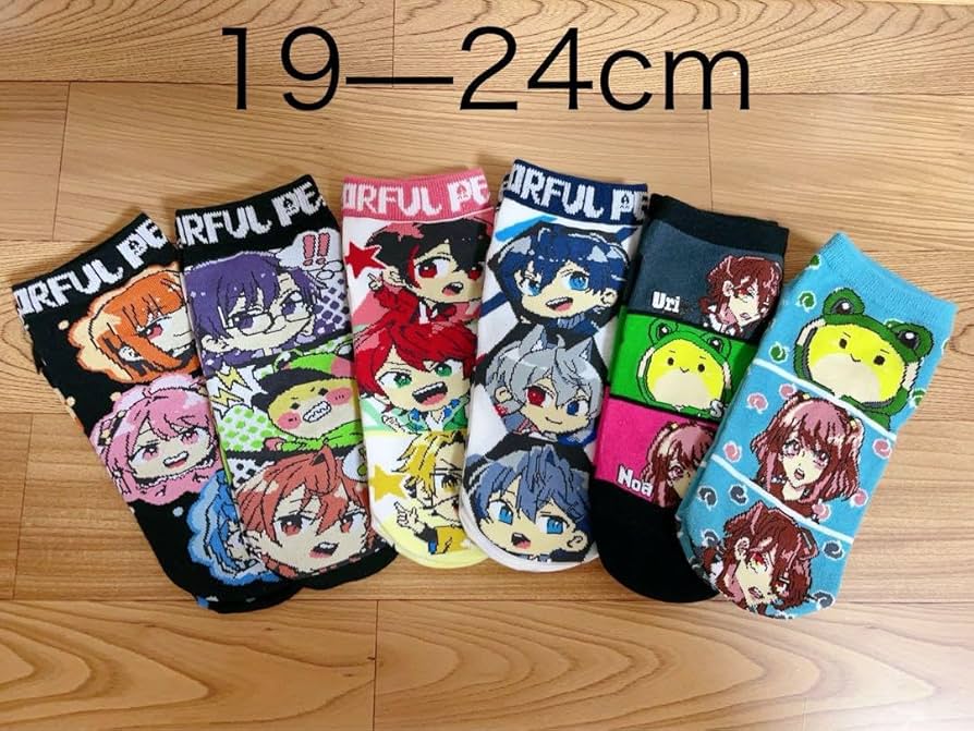 Amazon.co.jp: カラフルピーチ 靴下 1924cm6足セット G : ファッション