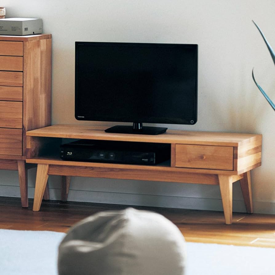 Amazon｜[ベルメゾン] ローボード テレビ台 天然木 アルダー材