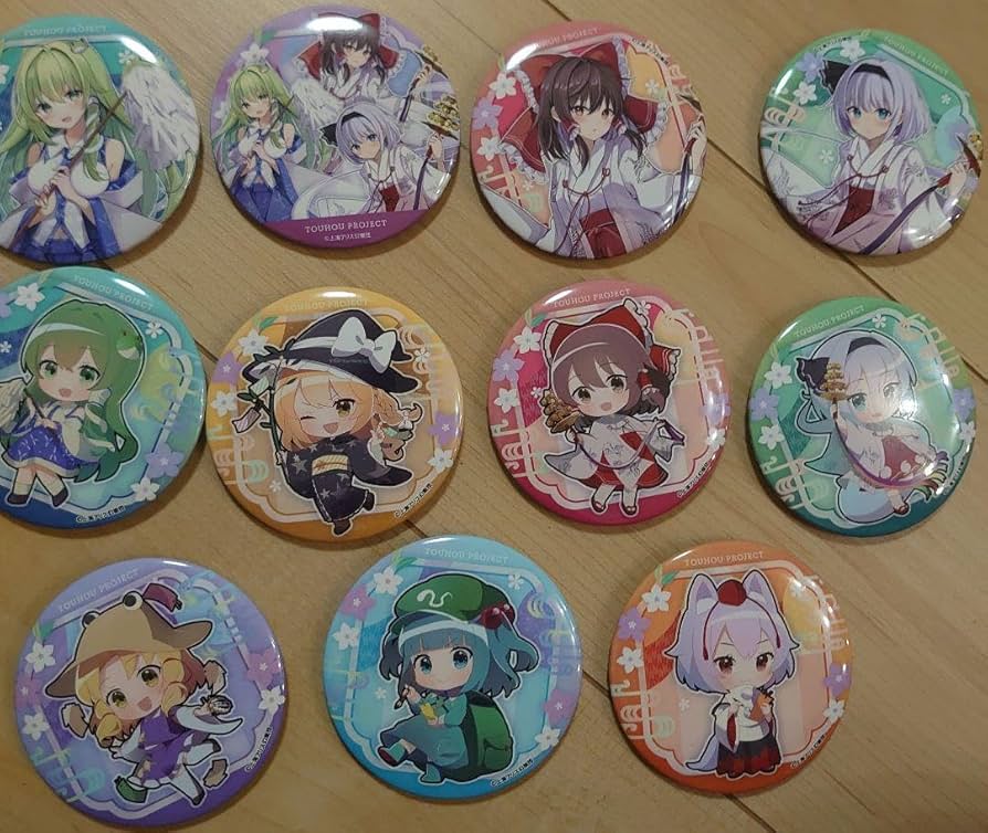 Amazon.co.jp: 東方 ラッキー缶バッジBOX くじ 缶バッジ セミ