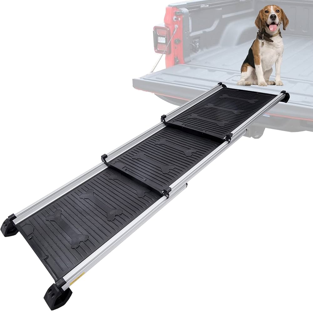 Amazon.co.jp: gardhom 犬用スロープ 伸縮式73-163cm 荷重85kg 滑り