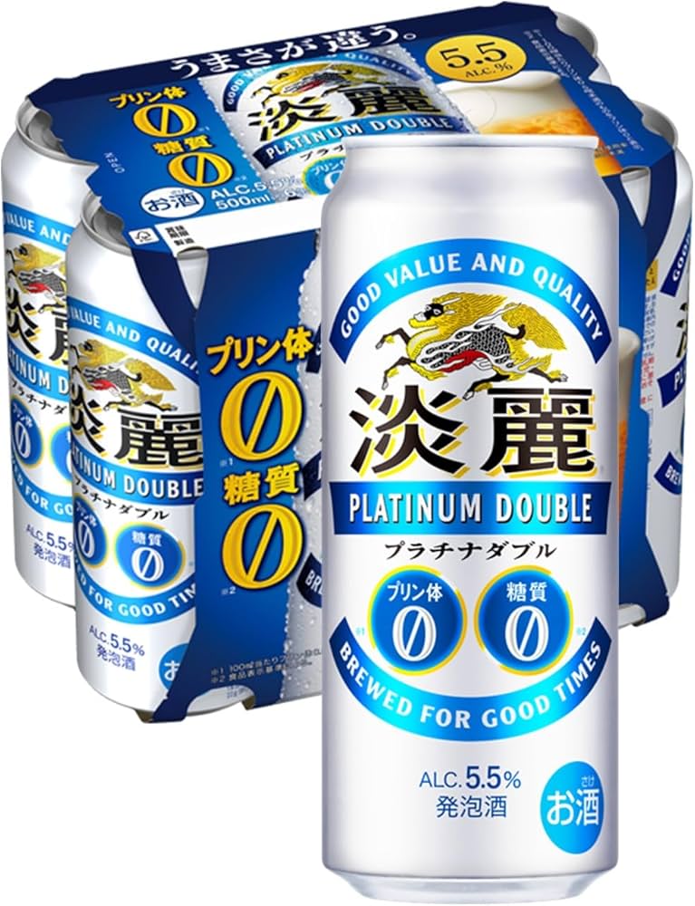 Amazon.co.jp: 淡麗プラチナダブル キリン ビール500ml×6本 発泡酒新