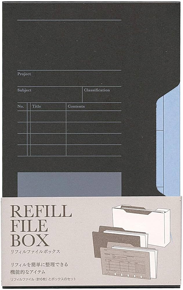 Amazon.co.jp: ノックス システム手帳 リフィル ファイルボックス