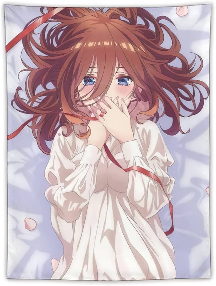 Amazon.co.jp: 五等分の花嫁 中野 三玖 タペストリー アニメ 大判 布