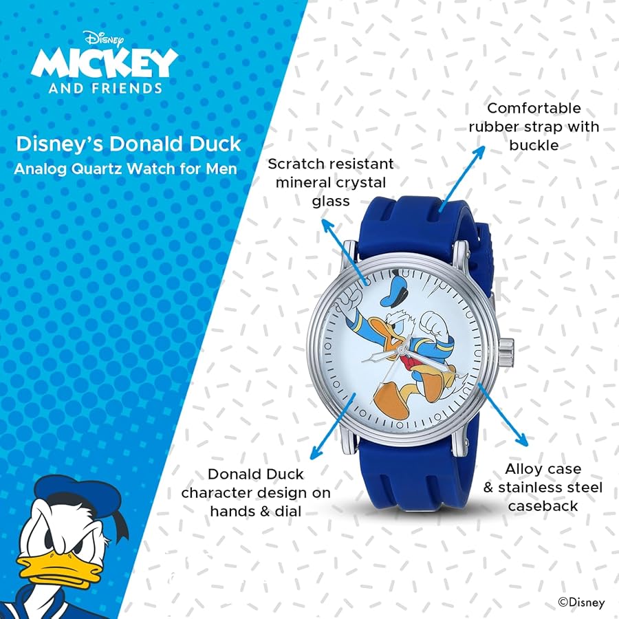 Amazon.com: Disney Adult Vintage Analog Quartz Watch : Clothing