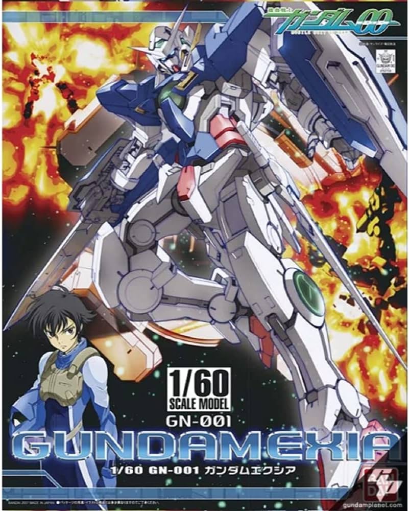 Amazon.com: Bandai Hobby Gundam EXIA 1/60, Bandai Gundam 00 Action