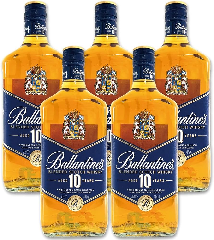 Amazon.co.jp: バランタイン 10年 700ml 5本セット 40％ ブレンデッド