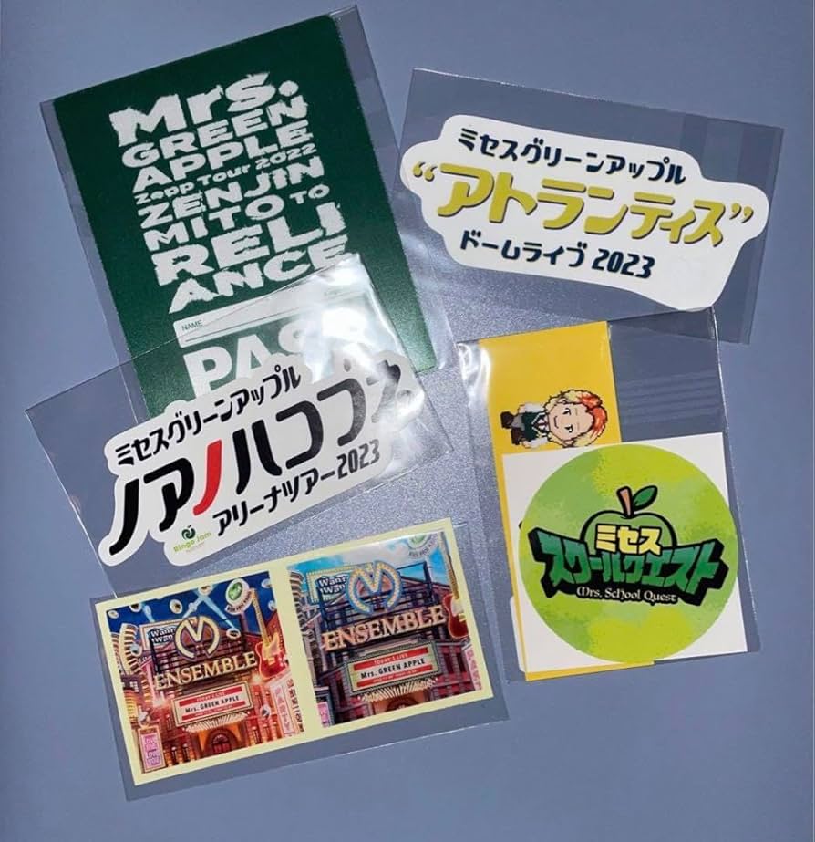 Amazon.co.jp: Mrs. GREEN APPLE ステッカー5点セット : おもちゃ