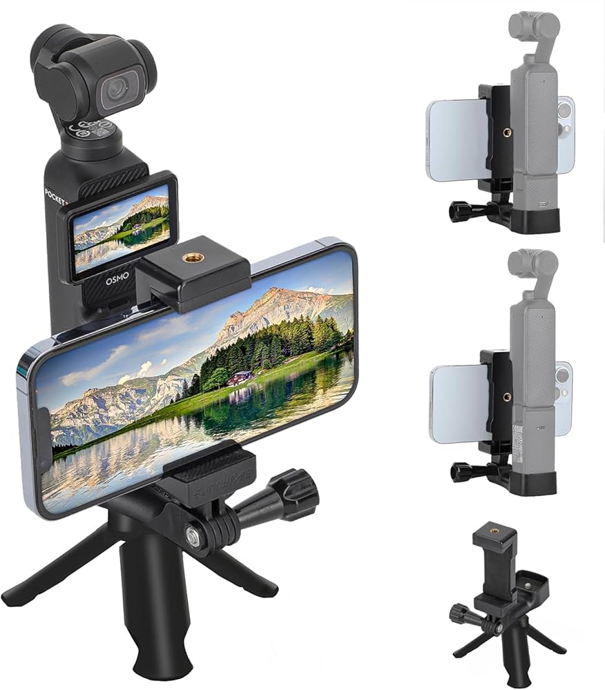 Amazon.com : Osmo Pocket 3 Phone Holder+Osmo Pocket 3 Tripod,Front
