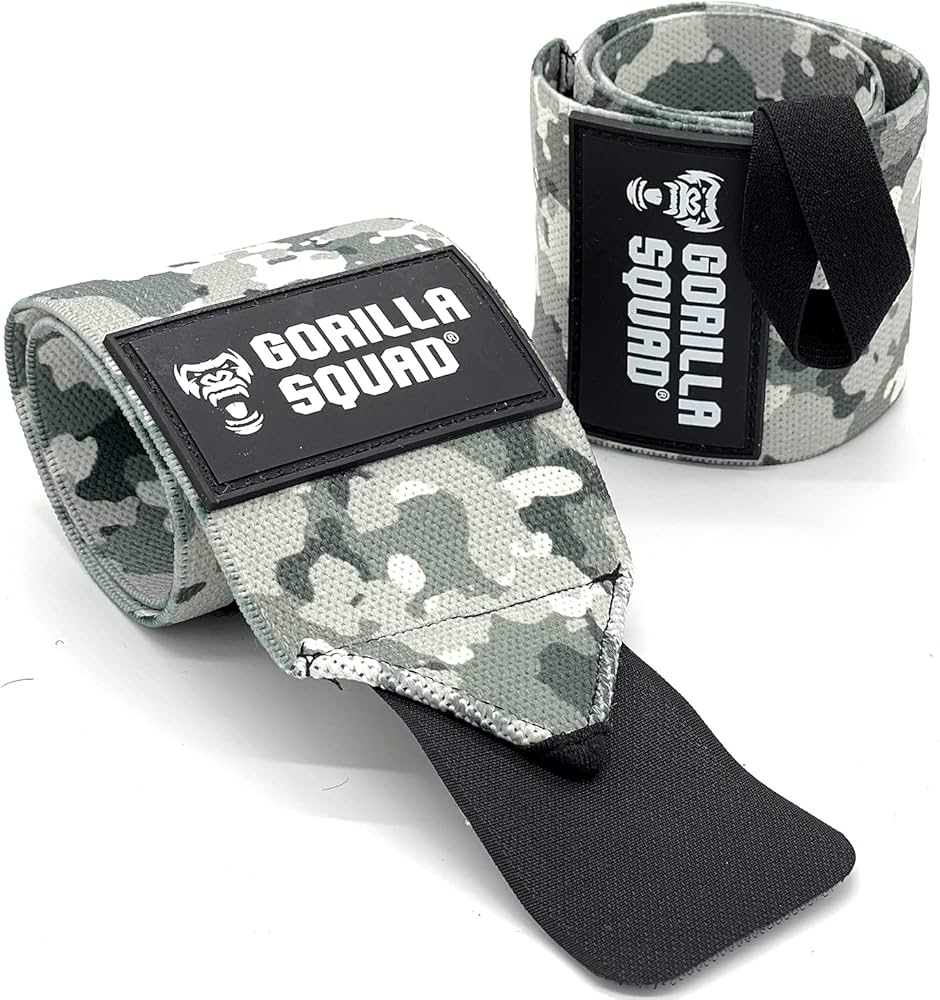Amazon.co.jp: GORILLA SQUAD リストラップ 50cm 手首サポーター 筋