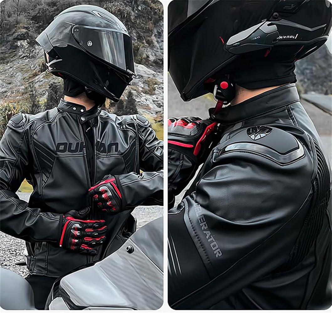 Amazon.co.jp: [VIIBOY] ライダース ジャケット バイク用レザー