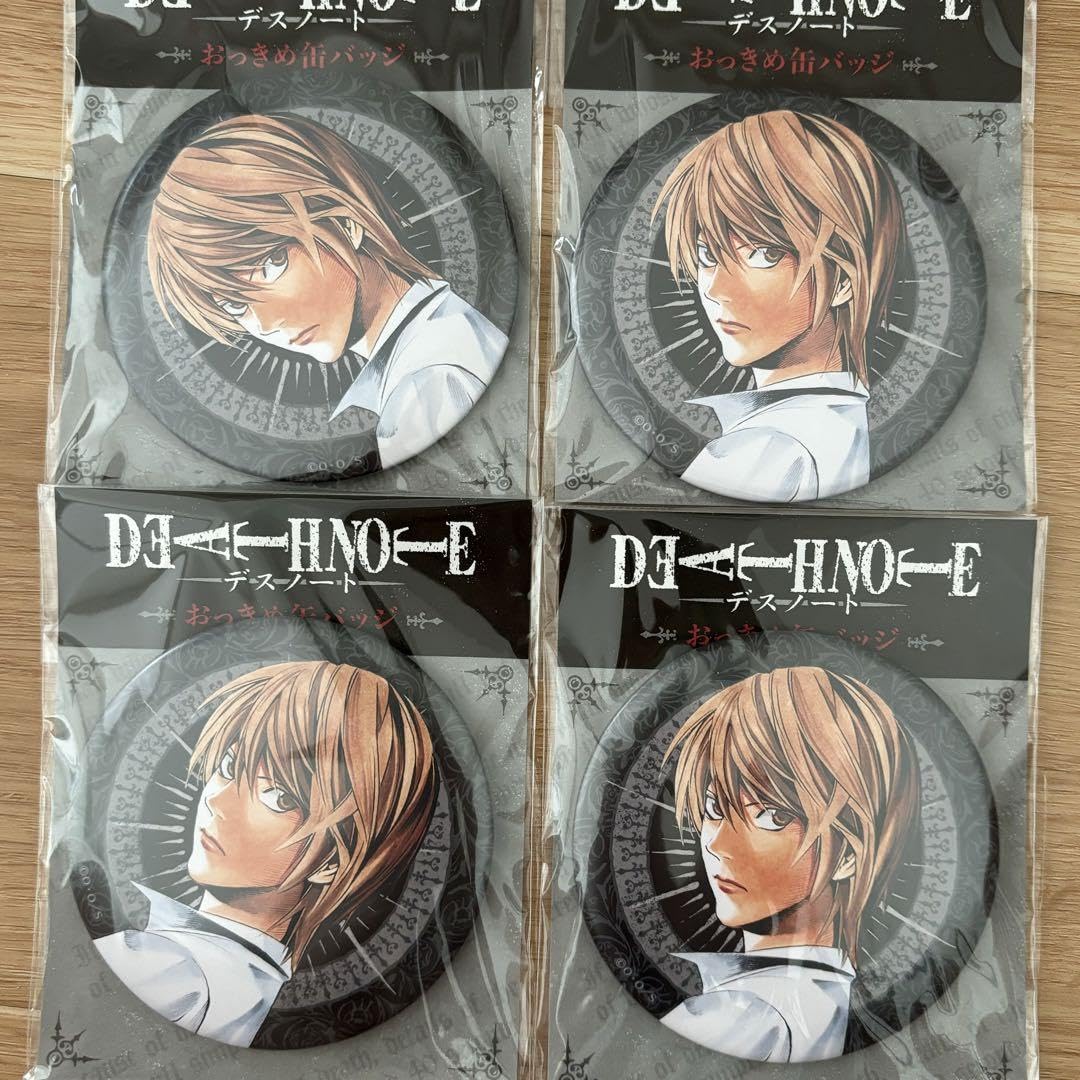 デスノート展 推しキャラバッジコレクション 月 4BOX 缶バッジ 夜神月