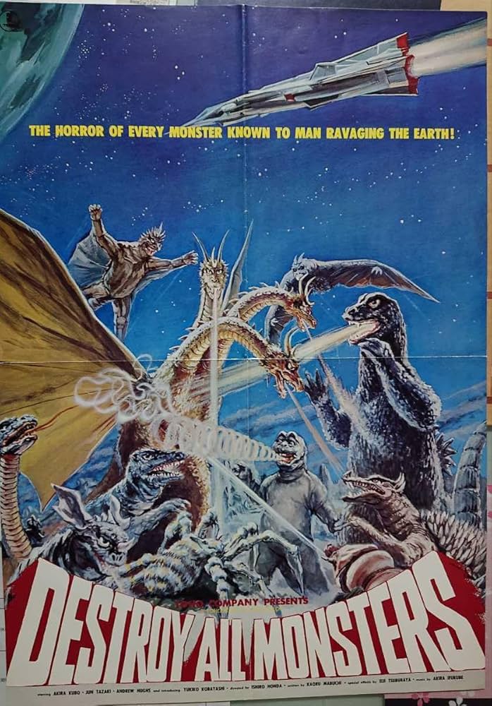 Amazon.co.jp: プレスシート海外向け/英語版当時物『怪獣総進撃