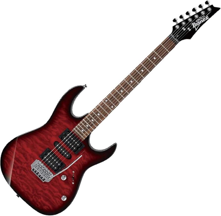Amazon.com: Ibanez GIO Series GRX70QA - Transparent Red Burst