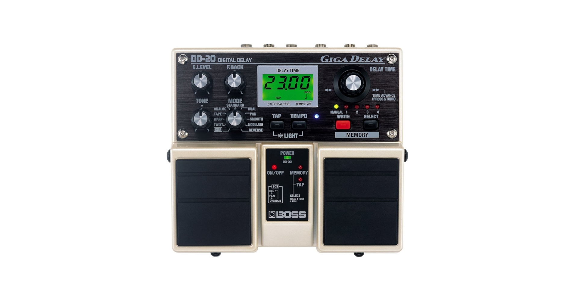 希少 BOSS DD-20 DIGITAL DELAY GIGA ツインペダル Boss DD-20 Digital