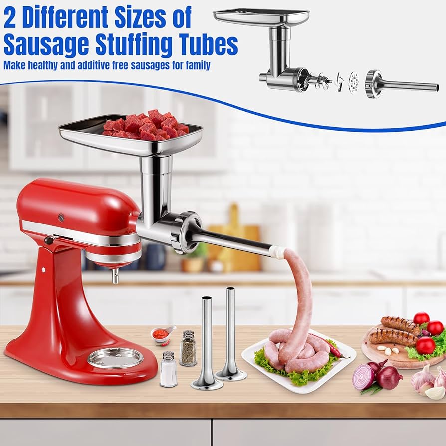 Amazon.com: Metal Food Grinder Attachments for KitchenAid Stand