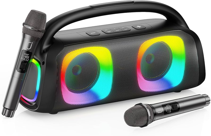 Amazon | JYX スピーカーセット 拡声器 ワイヤレスマイク2本