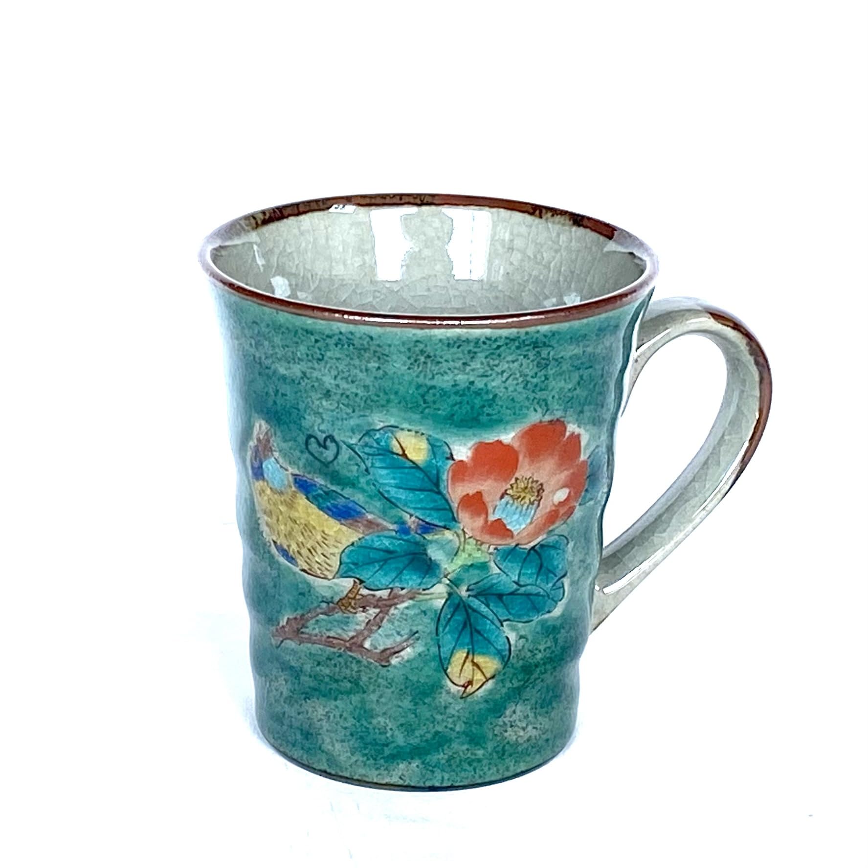 九谷 後手 水注 椿絵 九谷 後手 水注 椿絵