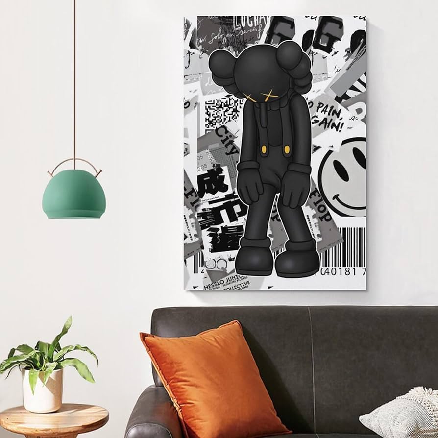 絵画/近代ポップアート/巨匠 /KAWS (カウズ) /インテリアアート/額装品