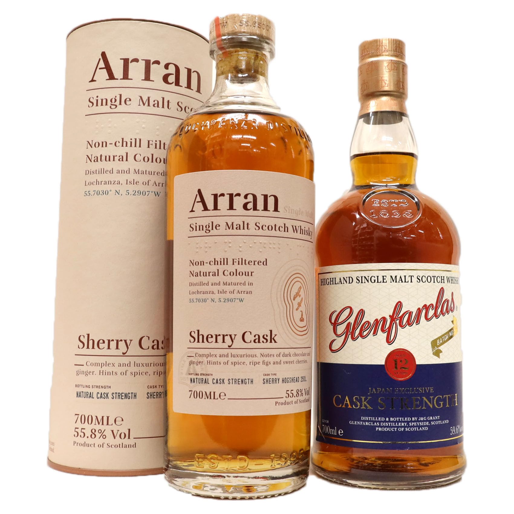 ウイスキー 2本 アラン シェリーカスク カスクストレングス Arran