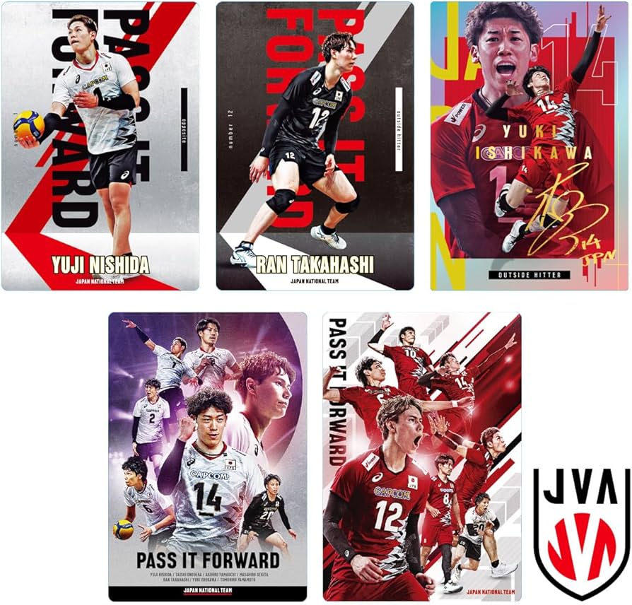 バレーボール ウエハース コンプ 5セット