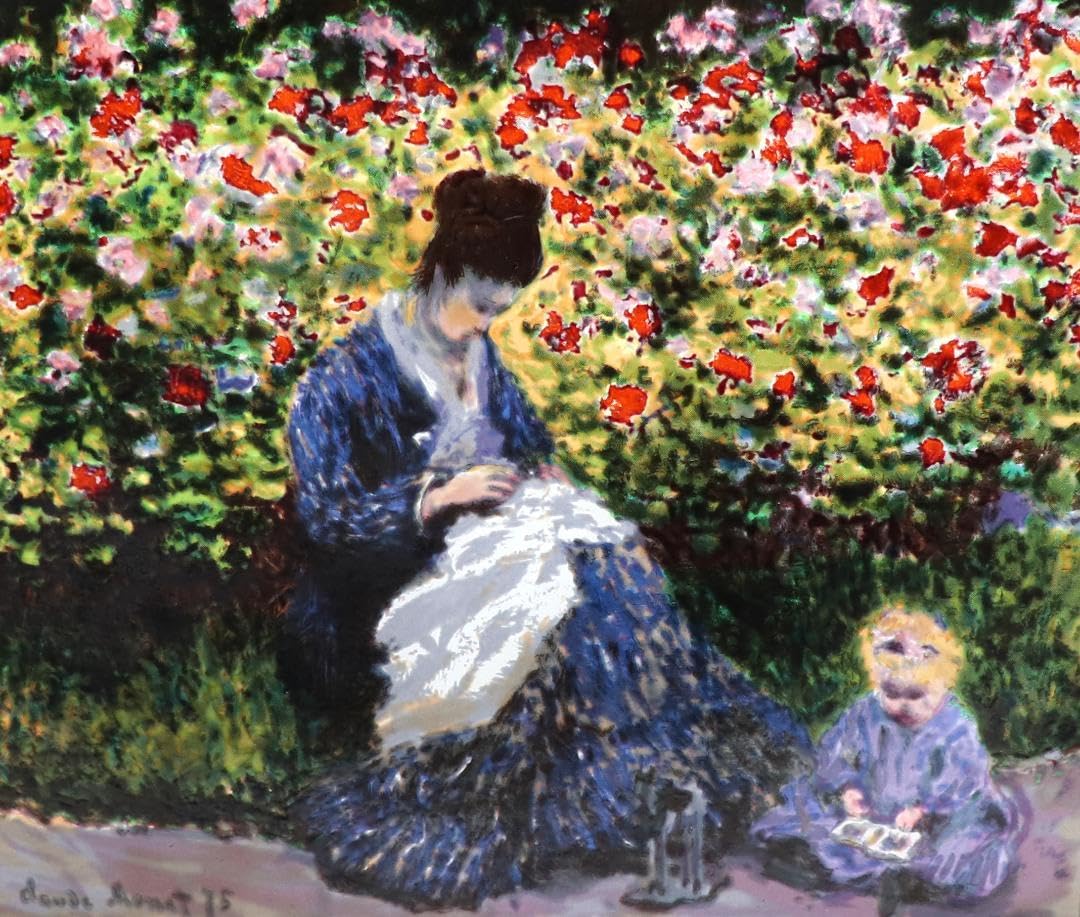 モネ ステンドグラス カミーユと子供ボストン美術館グラスマスターズ