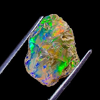 Amazon | 10.10カラット 100% A+ 天然エチオピアのウェロオパール原石