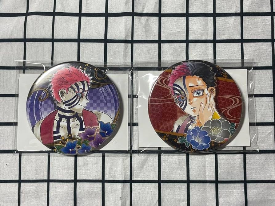 鬼滅の刃 原作缶バッジ 猗窩座 セット Amazon.co.jp: 猗窩座 原作 缶