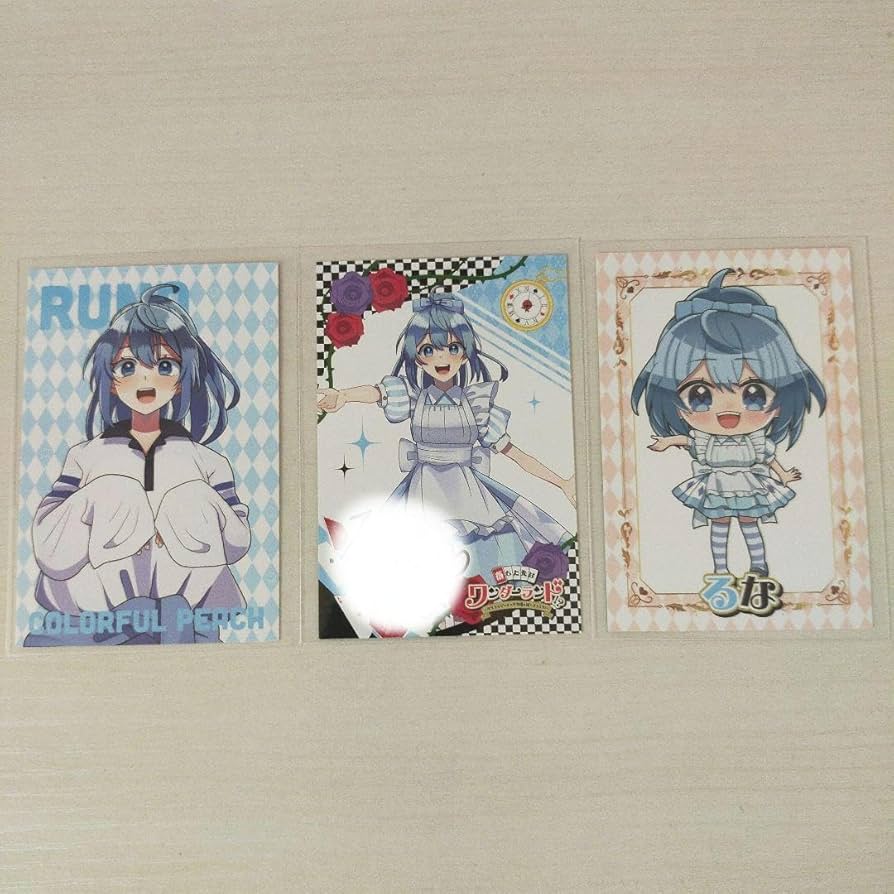 Amazon.co.jp: カラフルピーチ るな トレカ 3点セット サイン入り