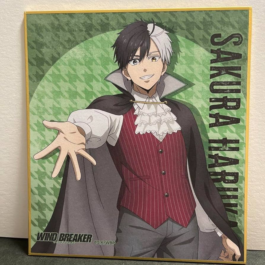 WINDBREAKER にいさとる サイン色紙 ウィンブレ 桜遥 イラスト色紙