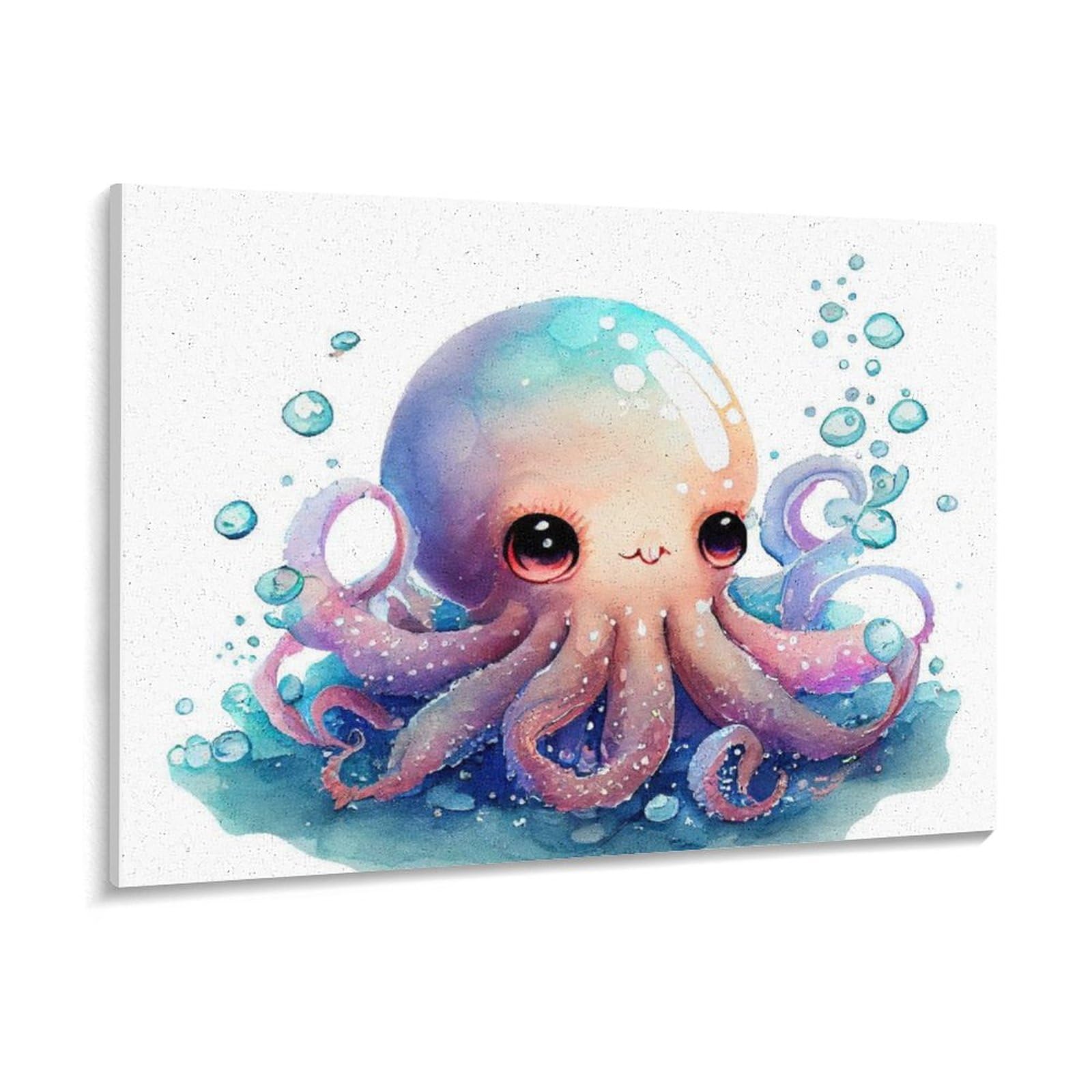 F30号】タコを捕まえる 油絵 原画 oil painting 抽象画 たこ