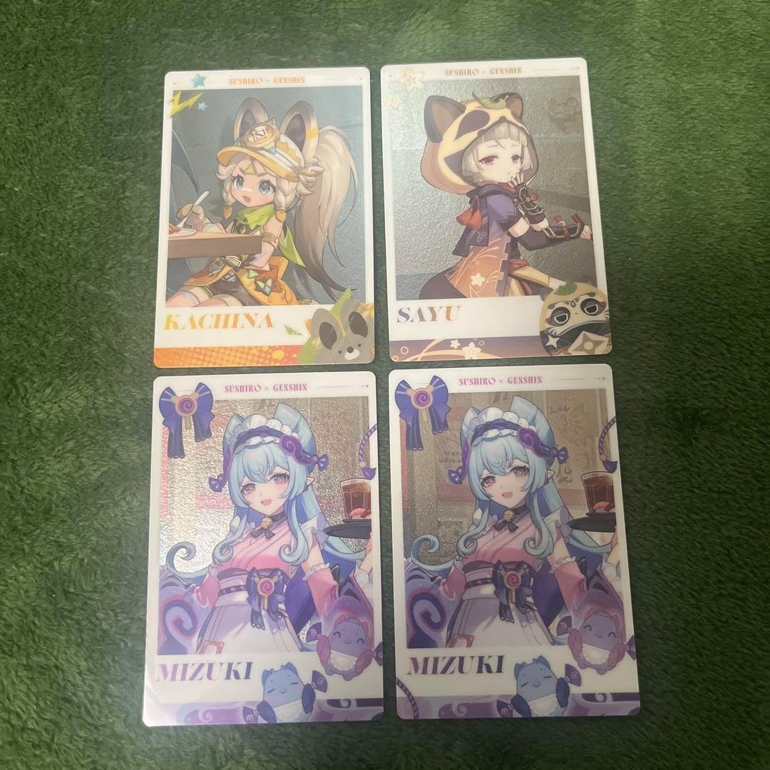 原神 スシローコラボ 観月の宴 メタリックカード コード 原 神 カード