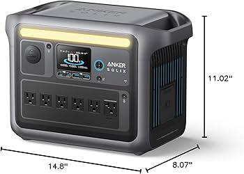 Amazon.com : Anker SOLIX C1000 Portable Power Station, 1800W (Peak