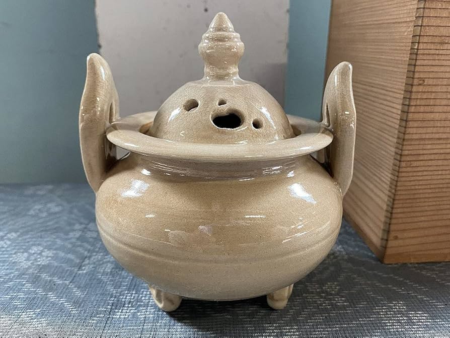 茶道具 萩焼 人間国宝 十代 三輪休雪作 茶碗 共箱 D R6857