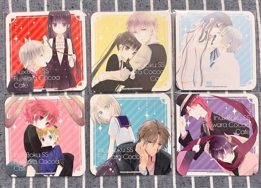 藤原ここあアニぱらカフェ妖狐×僕SS特典コースターいぬぼく御狐神 双熾