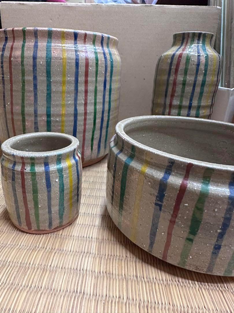 未使用保管品】波多野正典 釉彩水注 茶道具