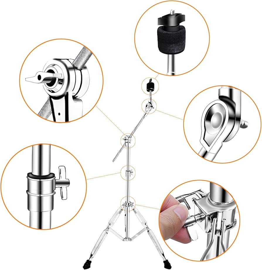 Amazon.co.jp: シンバルスタンド 標準シンバルスタンド 高さ調節可能