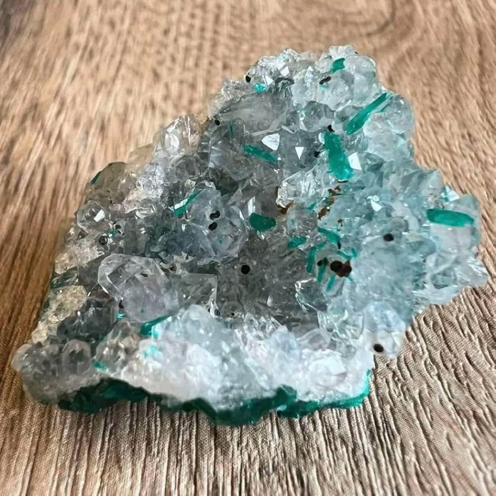 Amazon.co.jp: ダイオプテーズ 水晶 A1 共生 鉱物 標本 原石