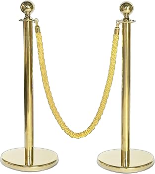 Amazon | 【ロープパーテーションセット】L6-51B ゴールド