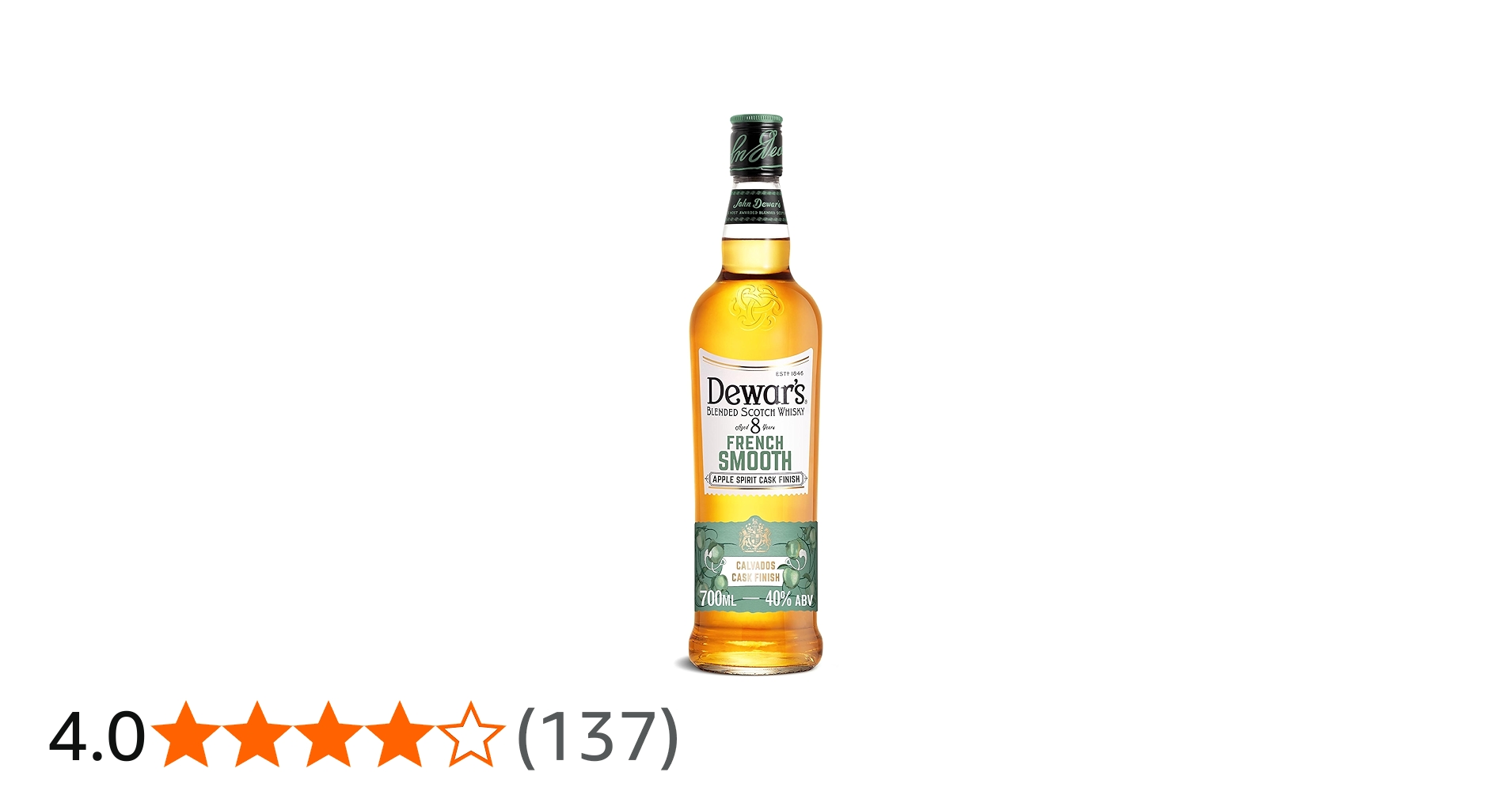 Amazon.co.jp: デュワーズ フレンチスムース 8年[ ブレンデッド