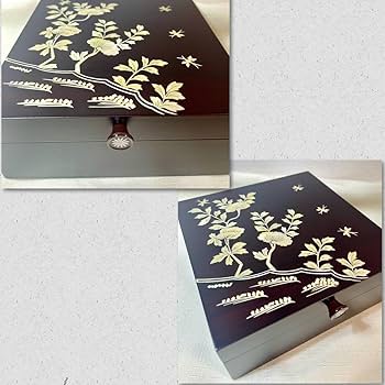 Amazon.co.jp: 極 韓国 螺鈿細工 螺鈿漆器 宝石箱 ジュエリーボックス